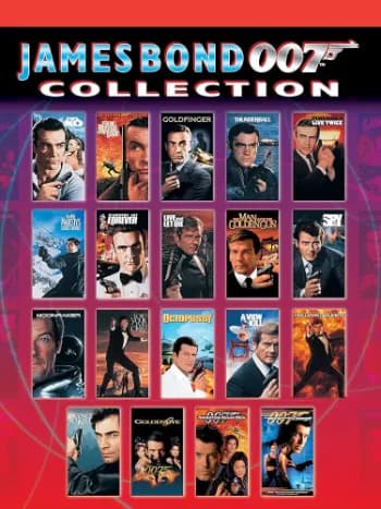 Coleção Completa 007 James Bond 24 Filmes